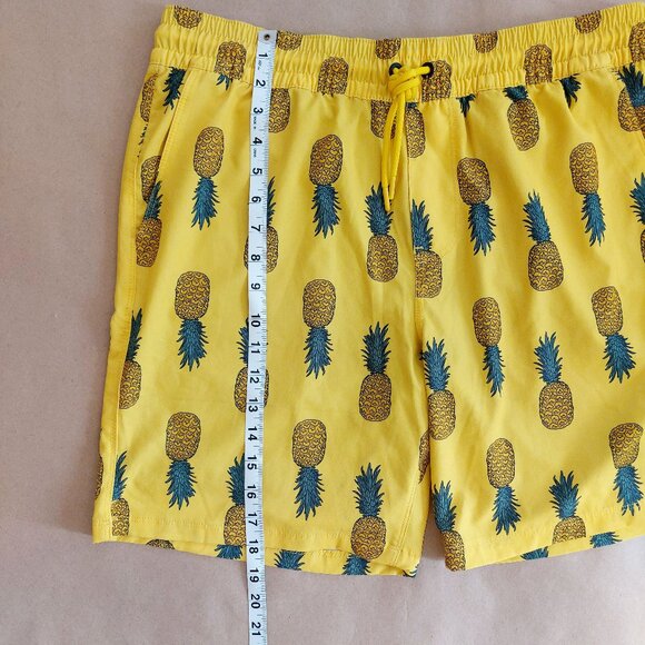 Hurley Yellow Pineapple Swim Trunks Men's L - Picture 3 of 10